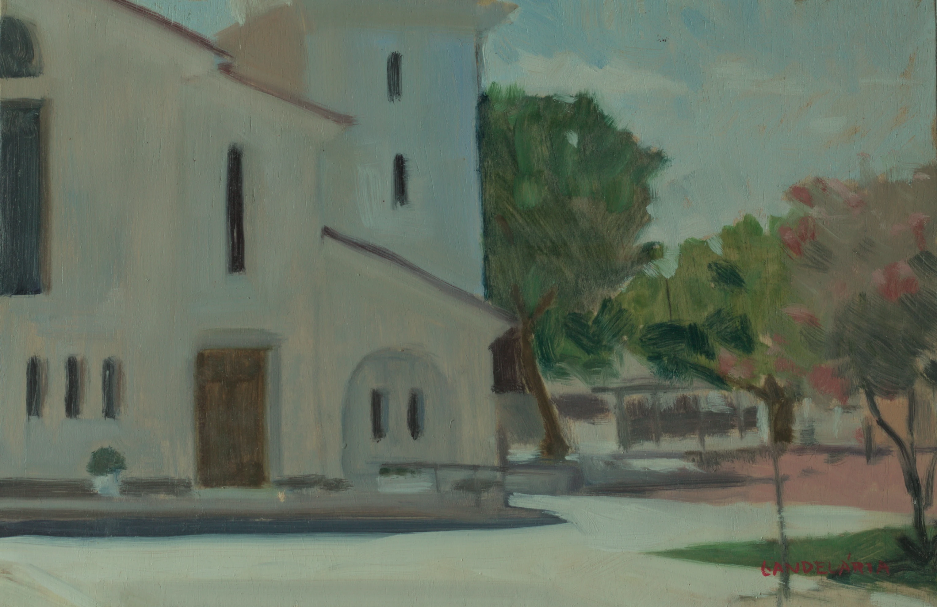 Pintura impressionista da Igreja Matriz de Benavente