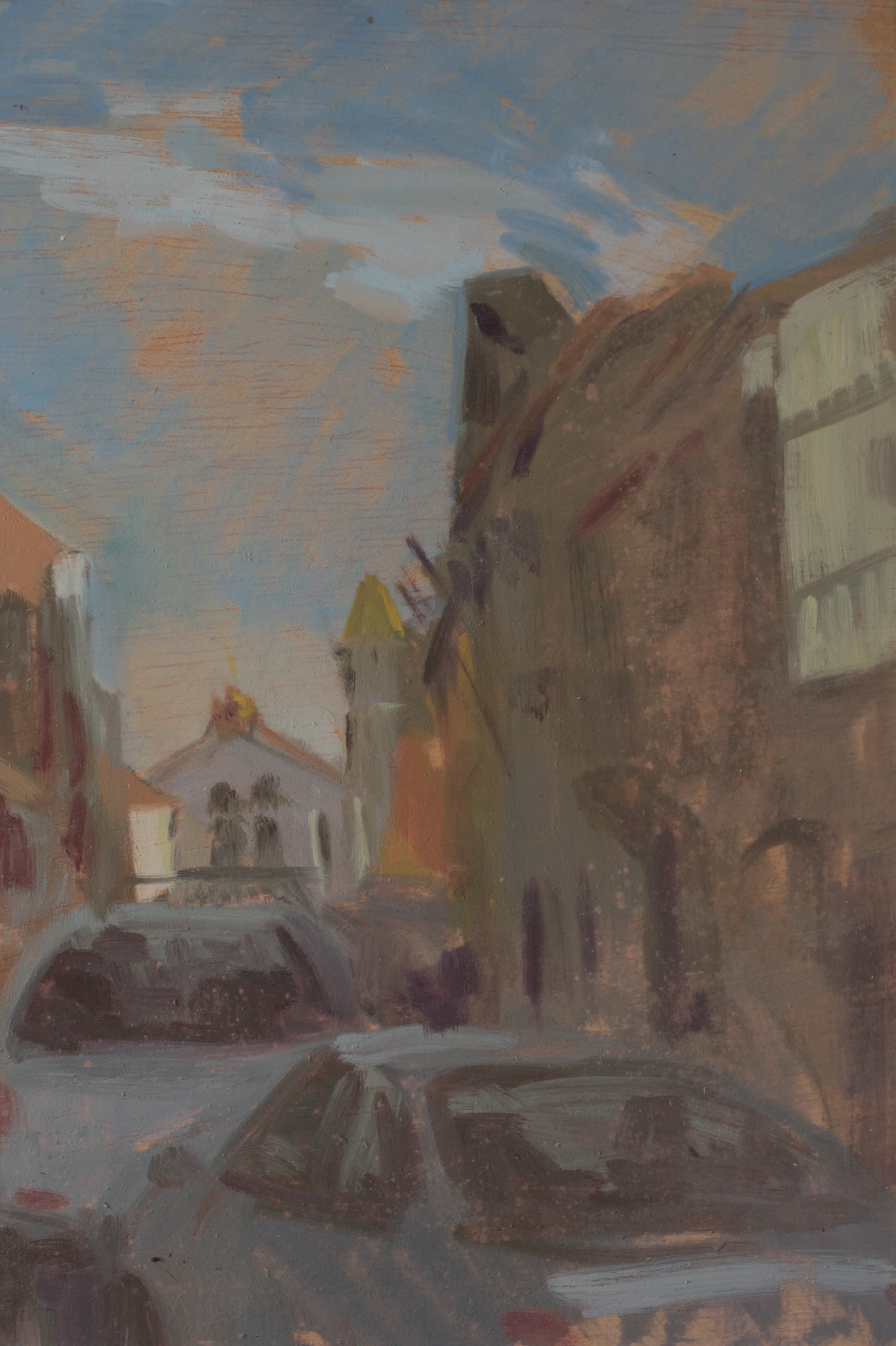 Pintura impressionista da Rua João Sabino Almeida Fernandes Benavente