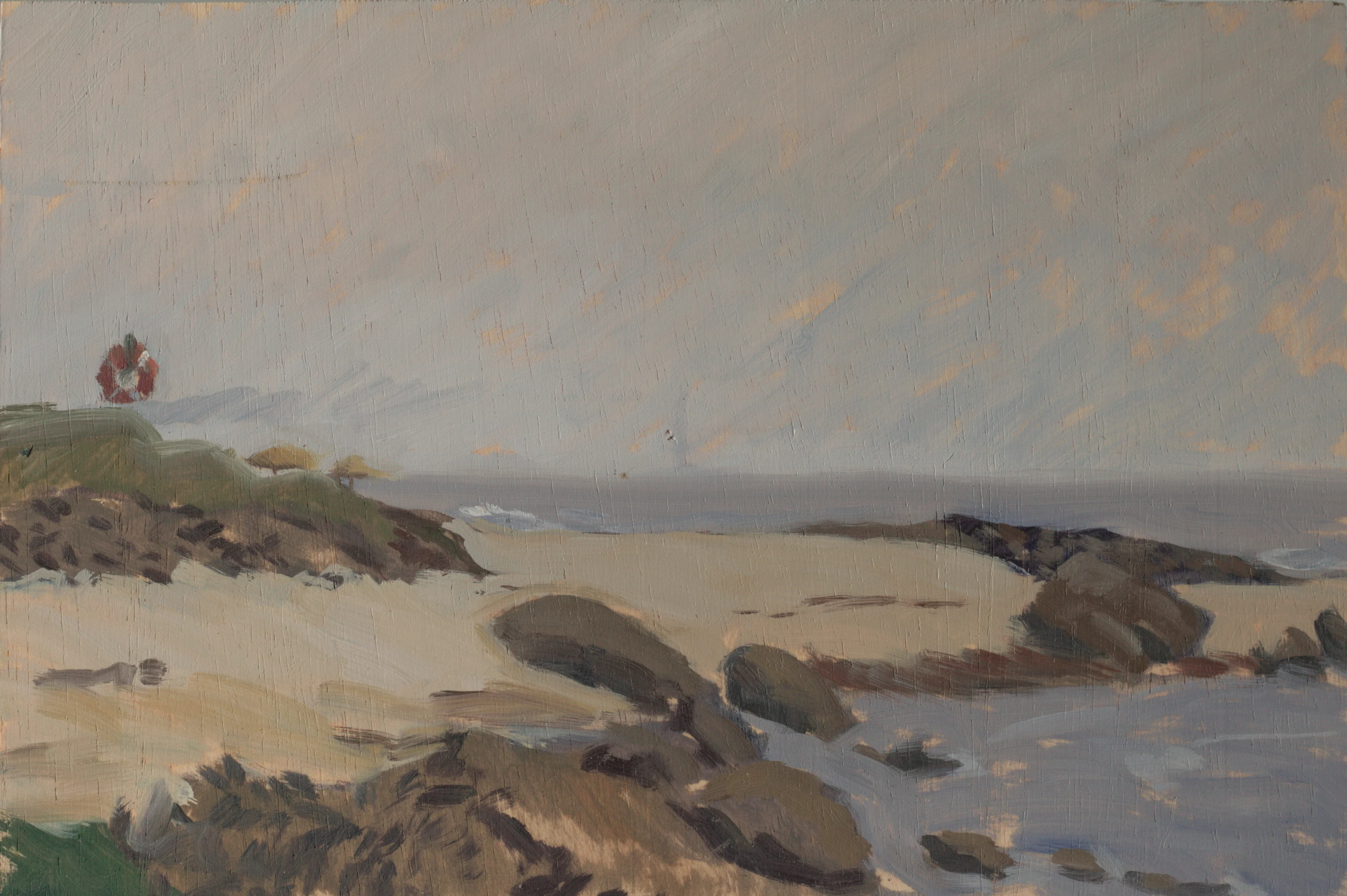 Pintura impressionista da Praia do Cabedelo em Viana do Castelo